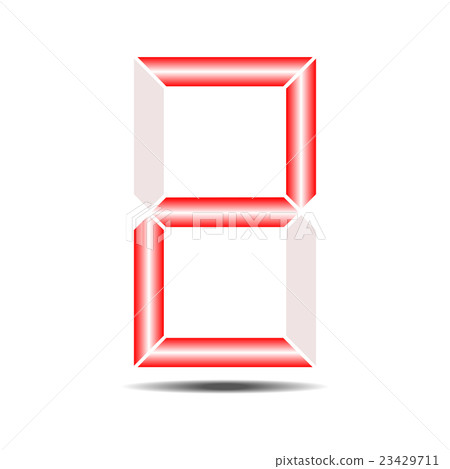 vector of Digital numbers 23429711