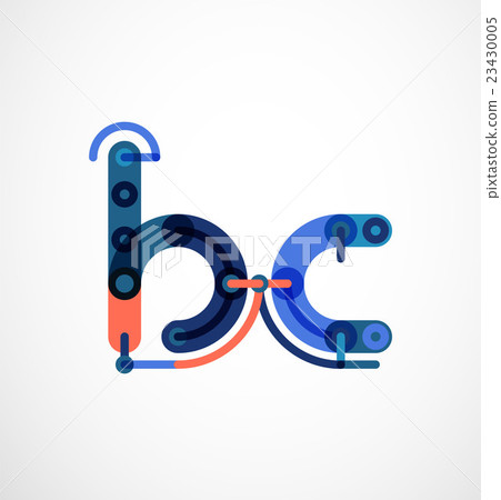Cartoon linear letters icons Cartoon linear letters icons 23430005