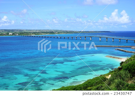 June Okinawa · Miyakojima 121 Kamaihashi Bridge · Ryu Miyagi Castle Observation deck view 23430747