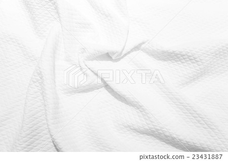White cotton fabric texture, background photo 23431887