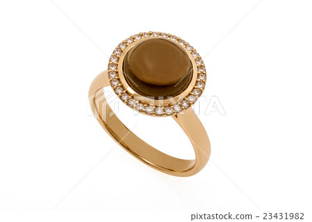 Gold Engagement Ring with Diamonds Gold Engagement Ring with Diamonds 23431982
