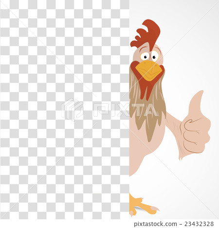 Cartoon funny rooster 23432328