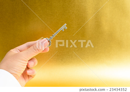 解決問題金背景背景圖像的鑰匙 23434352