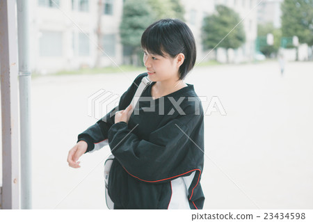 junior high student, jersey, girl 23434598