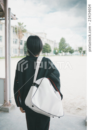 back view, high school student, club activities 23434604