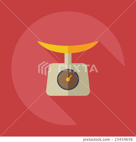 Flat modern design with shadow icons kitchen - Stock Illustration ...