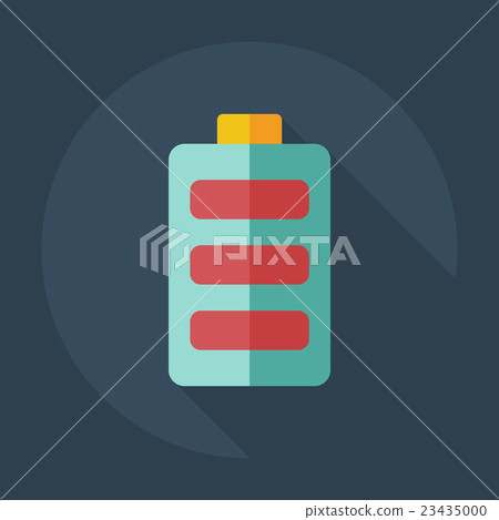 Flat modern design with shadow icons battery Flat modern design with shadow icons battery 23435000