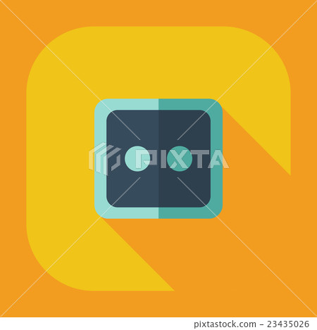Flat modern design with shadow icons button - Stock Illustration ...