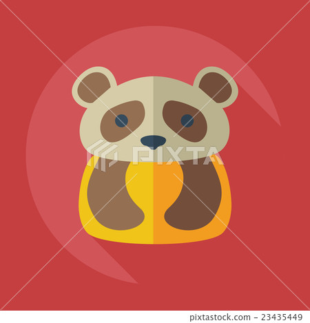 Flat modern design with shadow icons pandas Flat modern design with shadow icons pandas 23435449