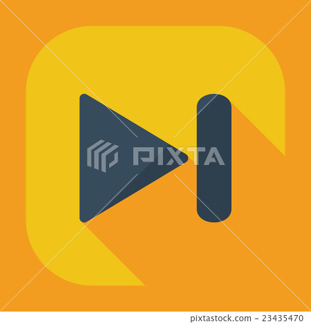 Flat modern design with shadow icon player 23435470