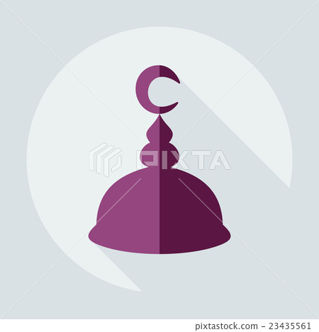 Flat modern design with shadow icons mosque 23435561