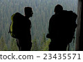 Hiking Friends Waiting in the Cabin 23435571