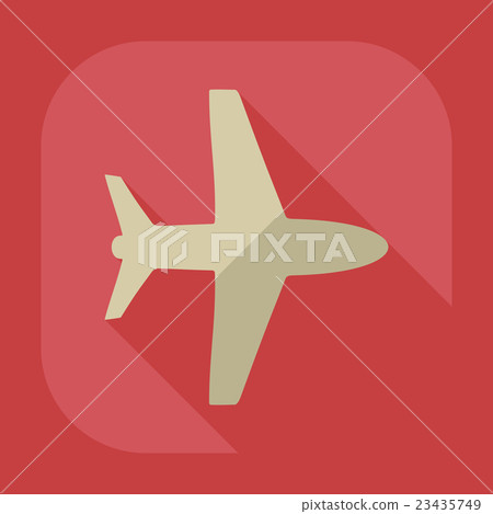 Flat modern design with shadow icon plane 23435749