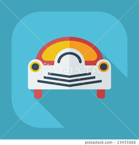 Flat modern design with shadow icons car 23435888