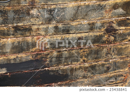 surface of an old wooden ship. 23438841