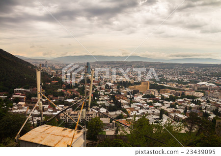 City Tbilisi Georgia panoramic view City Tbilisi Georgia panoramic view 23439095