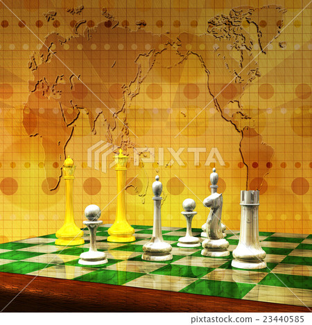 Chess pieces on chess board 23440585