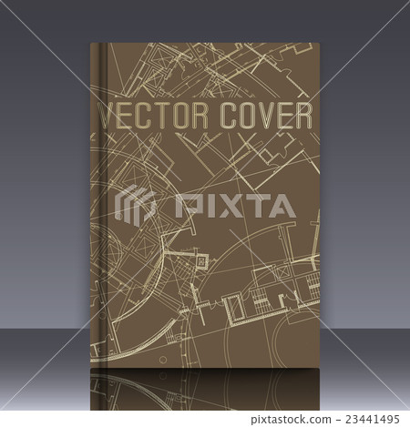 Drawing of abstract architectural detail on flat 23441495