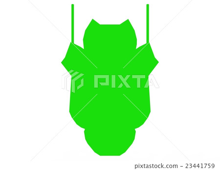 3d illustration of low poly plaque sign. 23441759