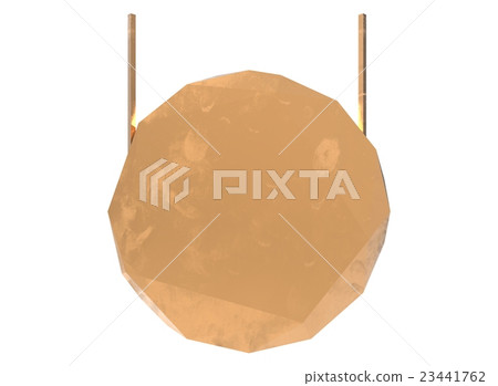 3d illustration of low poly plaque sign. 3d illustration of low poly plaque sign. 23441762