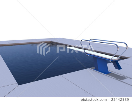 3d illustration of pool 23442589