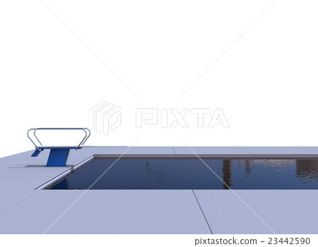 3d illustration of pool 3d illustration of pool 23442590