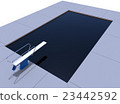 3d illustration of pool 23442592