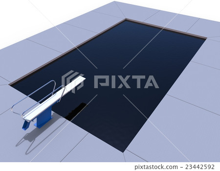 3d illustration of pool 3d illustration of pool 23442592