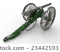3d illustration of civil war cannon 23442593