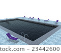 3d illustration of pool 23442600