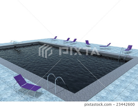 3d illustration of pool 3d illustration of pool 23442600