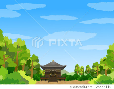 成像山形的風景 插圖素材 圖庫