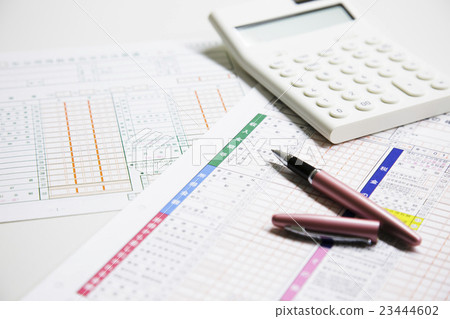 Final return tax accountant accountant blue report declaration calculator tax business 23444602