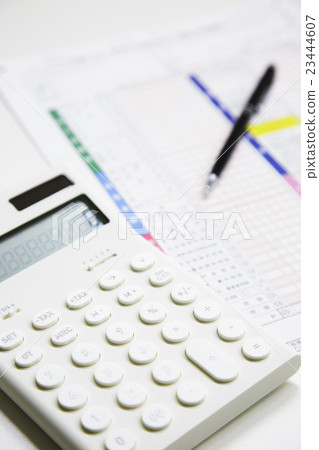 Final return tax accountant accountant blue report declaration calculator tax business 23444607