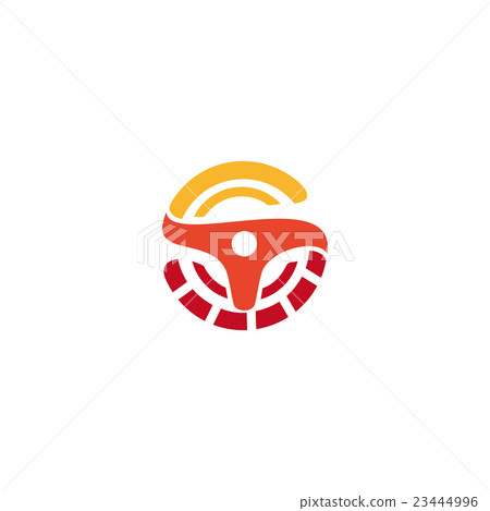 Wheel logo. Vector orange logo. Car logo. Taxi Wheel logo. Vector orange logo. Car logo. Taxi 23444996