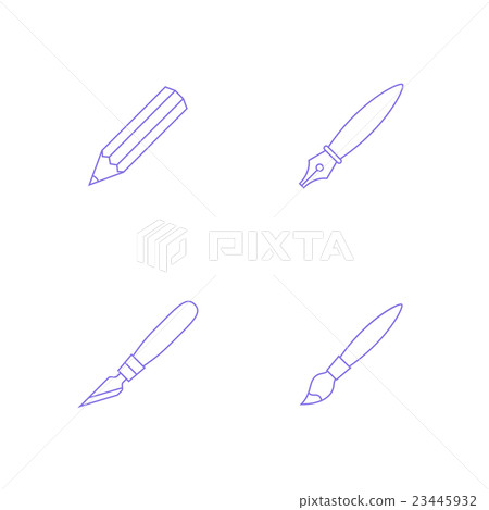 Vector graphics designer tool icon 23445932
