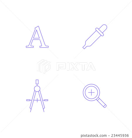Vector graphics designer tool icon 23445936