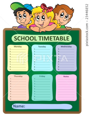 Weekly school timetable theme 5 Weekly school timetable theme 5 23446852