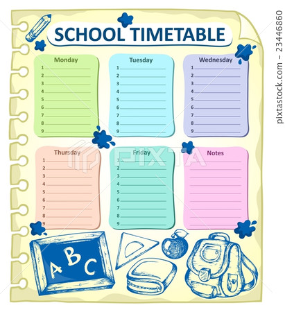 Weekly school timetable topic 4 Weekly school timetable topic 4 23446860