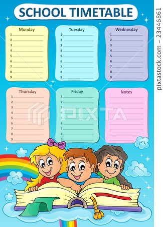 Weekly school timetable topic 5 23446861