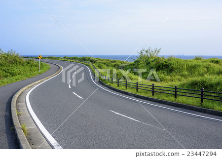 S-shaped curve road S-shaped curve road 23447294