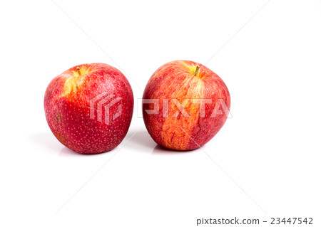 Sear skin and abrasion mark on red apple Sear skin and abrasion mark on red apple 23447542