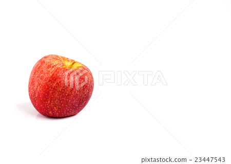 Sear skin and abrasion mark on red apple 23447543