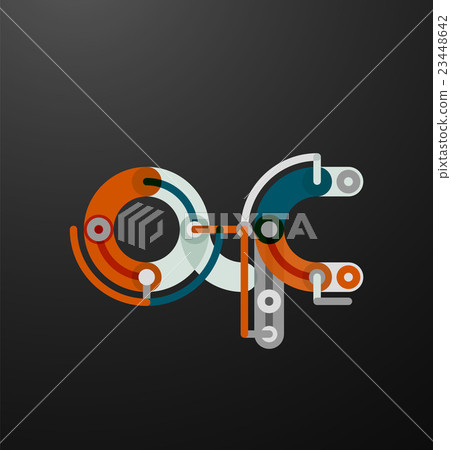 Colorful funny cartoon letter icon Colorful funny cartoon letter icon 23448642