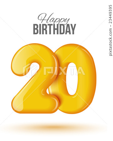 birthday. Greeting card with numbers. birthday. Greeting card with numbers. 23449395