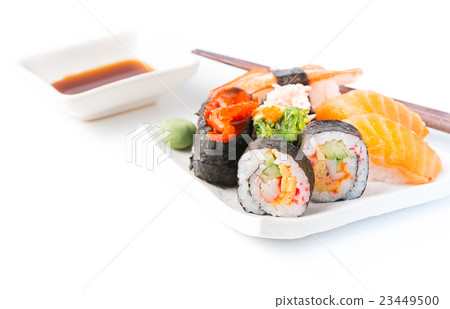 Mix Sushi isolated Mix Sushi isolated 23449500