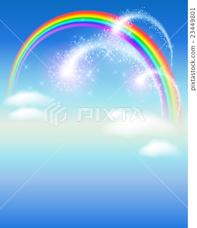 Rainbow in the sky and salute Rainbow in the sky and salute 23449801