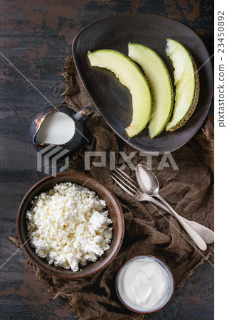 Cottage cheese with yogurt Cottage cheese with yogurt 23450892