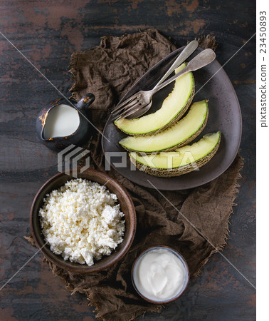 Cottage cheese with yogurt Cottage cheese with yogurt 23450893