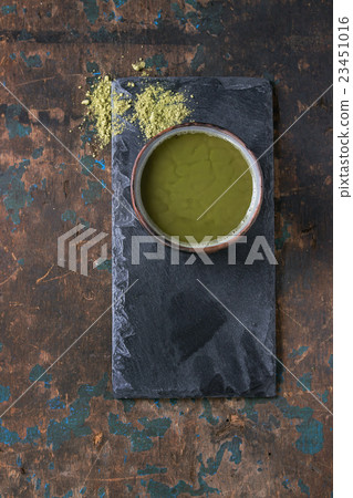 Cup of matcha tea Cup of matcha tea 23451016
